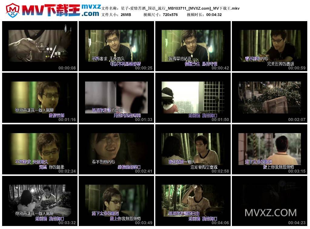 星子-爱情苦酒_国语_流行_MB103711